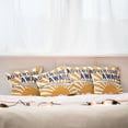thumbnail image 3 of Ambesonne Adventure Throw Pillow Cover 4 Pack, Airplane Sun Journey, 18", Navy Blue Orange, 3 of 6