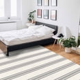 thumbnail image 6 of Area Rugs 5x8 Ft Vintage Black Stripes Beige Background Non-Slip Washable Rug Indoor Rug Floor Mats Non Shedding Carpet for Living Room Bedroom Dining Room Home Decor, 6 of 8
