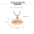 thumbnail image 2 of Cremation Jewelry Football Memorial Urn Necklace for Ashes Holder Stainless Steel Ashes Keepsake Urn Jewelry for Brother Boyfriend Rugby Necklace, 2 of 5