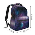 thumbnail image 2 of Pofeuu Planets Stars And Galaxies1 Print Backpack for Men and Women - Basic Bookbag Casual Daypack Backpacks for College Work Travel-One Size, 2 of 5