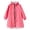 Hot Pink, variant on Girls Raincoat Waterproof Kids Rain Jacket Reusable Rain Ponchos with Hood and Sleeves Lightweight Rain Poncho 7-9 Years