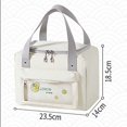 thumbnail image 2 of Japanese Style Lunch Bag Cloth Aluminum Foil Insulated Lunch Picnic Bag For Travel Insulated Lunch Bag, 2 of 3
