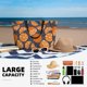 thumbnail image 5 of Fotbe Various Oranges Bolsa de Viaje para Playa - Resistente al Agua, Bolsa Tote de Gran Capacidad y Ligera con 7 Bolsillos para Mujeres y Hombres, 5 of 7