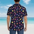 thumbnail image 6 of Daiia Planets Hawaiian Shirt for Men Gentle Cotton Regular Short Sleeve Casual-XX-Large, 6 of 9