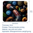 thumbnail image 5 of Snail 8.3x9.8 Inch Square Non-Slip Rubber Bottom Printed Mouse Pad, Desk Pad for Office and Gaming, 5 of 6