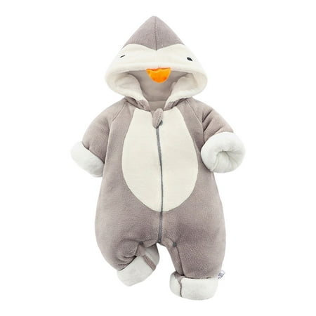 

Romper for Toddler Girls Baby Clothes Girl Thick Snowsuit Winter Warm Coats Hooded Romper Jumpsuit
