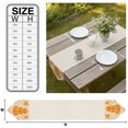 thumbnail image 3 of Thanksgiving Pumpkin Table Runner Linen Burlap Table Runner 72 Inches Long Farmhouse Orange Maple Leaves Dresser Scarves for Kitchen Island Coffee Dining Room Party Wedding Holiday Decoration 14"x72", 3 of 8