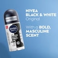 thumbnail image 2 of 3 Pack - Nivea Men Black & White Invisible Roll-On Deodorant, Anti-Stain Formula for Dark and Light Clothing, Long-Lasting Fresh Fragrance, 50ml, 2 of 3