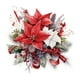 thumbnail image 2 of Red Floral Wall Sticker Bedroom Door Bedside Table Background Decoration Self Adhesive Sticker Bathroom 10.8x10.8in, 2 of 6