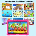 thumbnail image 2 of Contixo 10" Kids Tablet 2GB RAM 16GB WiFi Android 10 Tablet For Kids Bluetooth Parental Control Pre-Installed Learning Tablet Apps for Toddlers Children Kid-Proof Protective Case, K101, 2 of 8