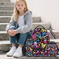 thumbnail image 2 of Jeiento 5 Piece Backpack And Lunch Box Set for K-12 Boys and Girls, Dinosaur Roar Print Polyester Large Multi-Pocket Capacity Daypack for Back to School Travel Hiking, 2 of 6