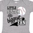 thumbnail image 4 of Inktastic Little Sister and Biggest Baseball Fan Girls Baby Bodysuit, 4 of 5