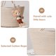 thumbnail image 3 of Bolsa de algodón, bolsa de playa, bolsa de mano, bolso de hombro, bolso de mano, bolso bandolera, monederos, 3 of 5