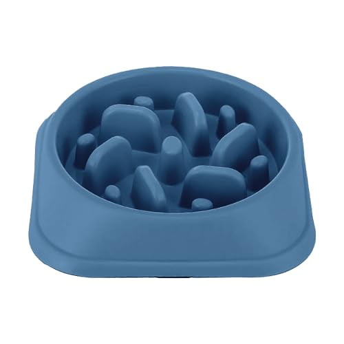 P.U.P. SUPPLY | Plato para Alimentación Lenta - Plato para Perro y Mascotas | Ideal para Todas Las Razas - Platos para Perro | Azul Oscuro