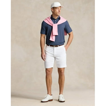 Ralph Lauren RLX Men's 9-Inch Tailored Fit Performance Golf Shorts White-38