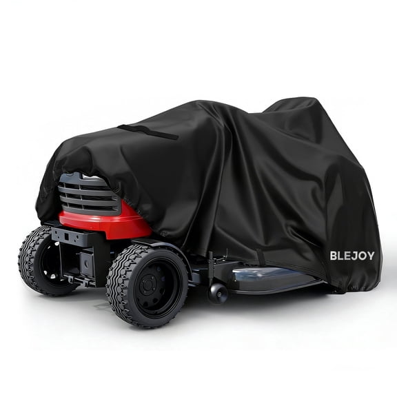 BLEJOY Riding Lawn Mower Cover, Waterproof Tractor Cover Heavy Duty 420D, Universal Fits Decks up to 54", Against UV, Dust, Dirt, Wind for Outdoor Lawn Mower Storage
