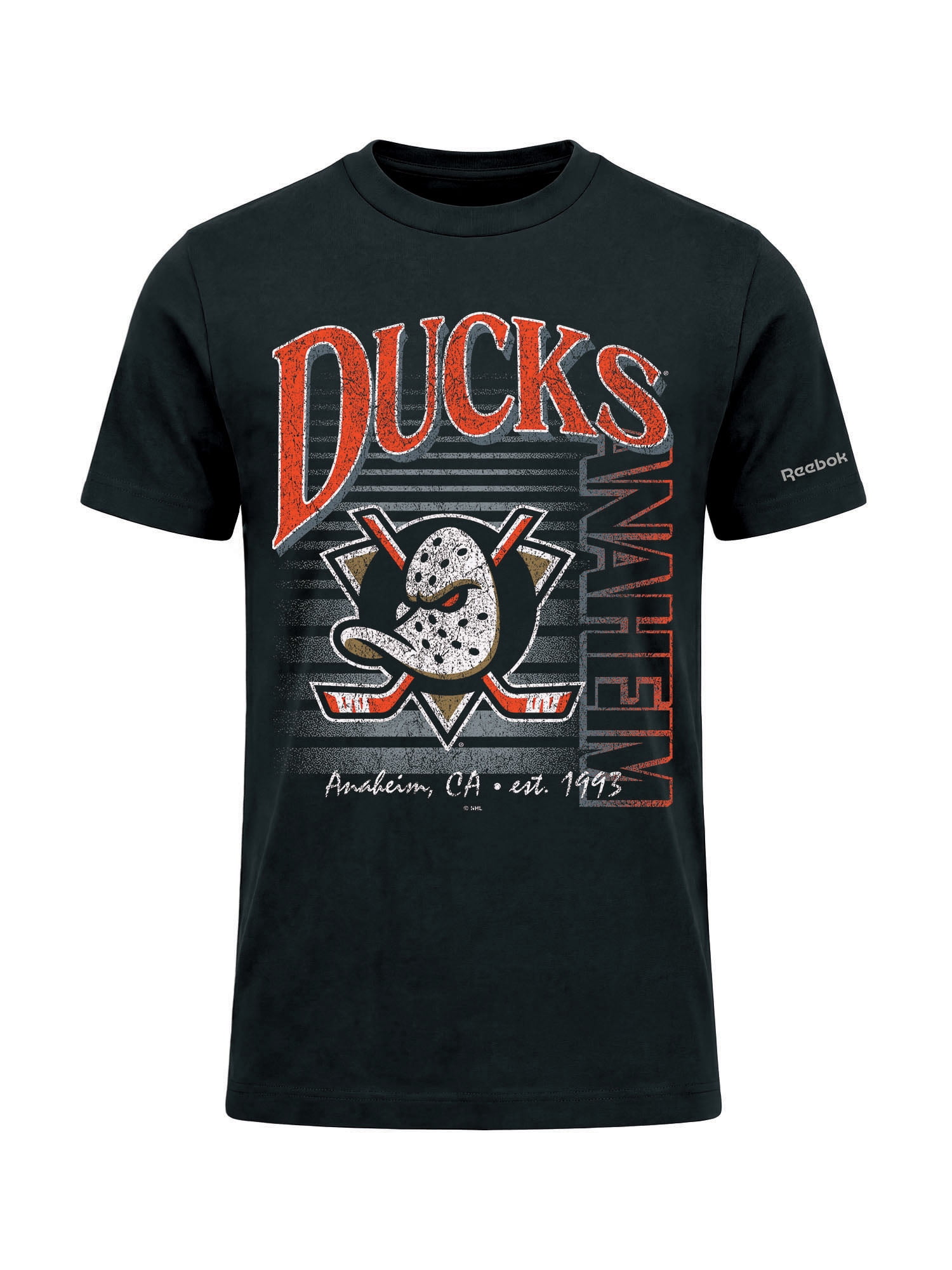 Anaheim Ducks Reebok Mens Crew Neck Short Sleeve T-Shirt