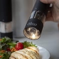 thumbnail image 4 of Electric Pepper Grinder and Salt Mill (2 Pack)- Battery Operated One-Handed Spice Dispenser w LED Light & Adjustable Coarseness- Matte Black, Batteries Included, 4 of 5
