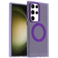 thumbnail image 5 of for Samsung Galaxy S24 Ultra Case Compatible with Magsafe, Samsung Galaxy S24 Ultra Phone Case, Translucent Matte Back Slim Magnetic Case Military-Grade Protection Shockproof for S24 Ultra - Purple, 5 of 5