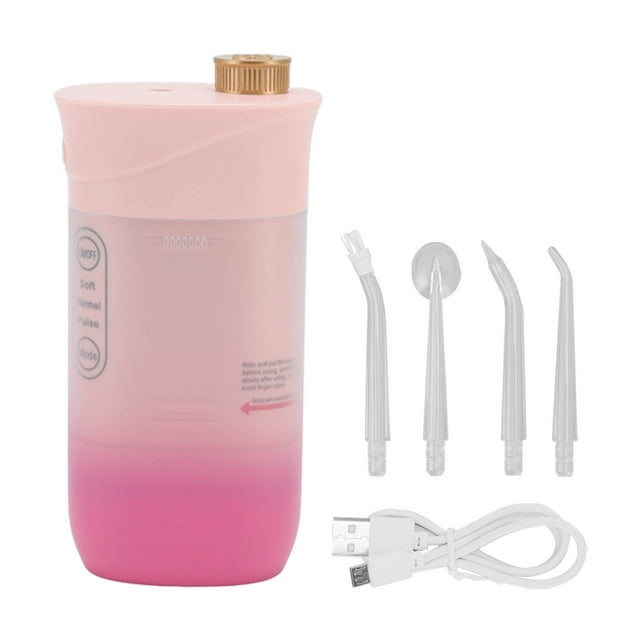 Irrigador bucal, hilo dental eléctrico 220 ml, 3 hilos dentales de agua para dientes, hilo dental de agua, funcionalidad de alta precisión