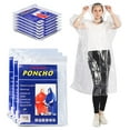 thumbnail image 3 of Adult Poncho Raincoat, Emergency Raincoats with Hoods, Disposable Rain Ponchos, Bulk Wholesale (240 Pack Clear), 3 of 4