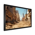 thumbnail image 2 of Designart "Metropolis Mirage Sahara's New York City III" Cityscapes Framed Wall Art Decor - Industrial Beige City Buildings Bedroom Framed Canvas Wall Art, 2 of 6