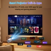 Maypug Mini Portable Projector with WiFi, Bluetooth, 4K 1080P Support, Auto Keystone, 130 Screen