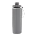 thumbnail image 1 of Botella de agua plegable Zulema de silicona para deportes y viajes Gris, 1 of 8