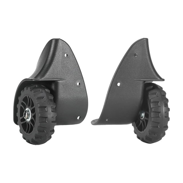 1 par de ruedas direccionales para maleta de viaje, rodillo PP PVC Color negro, piezas de reparación duraderas multiusos, accesorio de mantenimiento shamjiam Rueda direccional