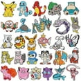 thumbnail image 1 of SHAR 28pcs Pokemon Cartoon Embroidered Cloth Stickers Pokemon Patch Stickers, 1 of 5