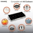 thumbnail image 5 of Courant Electric Double Infrared Burner, Ceramic Glass Hot Plates Cooktop, 1700W - Stainless Steel, 5 of 6