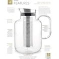 thumbnail image 5 of Teabloom 100% Plastic-Free Extra-Large Multi-Brew Borosilicate Glass Teapot + Kettle + Pitcher – Steep and Serve Hot Tea, Iced Tea, Cold Brew Tea and Fruit Infused Water – Legacy Tea Maker, 5 of 5