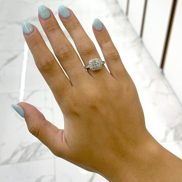 Square chocolate 2024 diamond ring