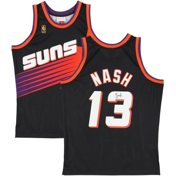 Steve Nash Phoenix Suns Autographed Mitchell & Ness Black 1996-97 Swingman Jersey - Fanatics Authentic Certified