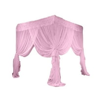 Clearance! Eeatig Curtain Elegant Lace Canopy Net No Frame Required for Easy Setup Fit for Twin Full Queen and Beds Enhance Your Bedroom Decor Household Essentials Pink