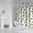 thumbnail image 2 of Light Green Dinosaurs Volcanoes Pattern Shower Curtain 72"x72" ,Bathroom Decorative Shower Curtains Set with 12 Hooks,Modern Waterproof Washable Shower Curtain, 2 of 6