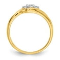 thumbnail image 2 of 14K Yellow Gold Ring Band Diamond Round, 2 of 3