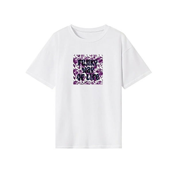 Camiseta de mujer ropa de verano recuerdo cuello redondo camiseta para senderismo vacaciones camping M
