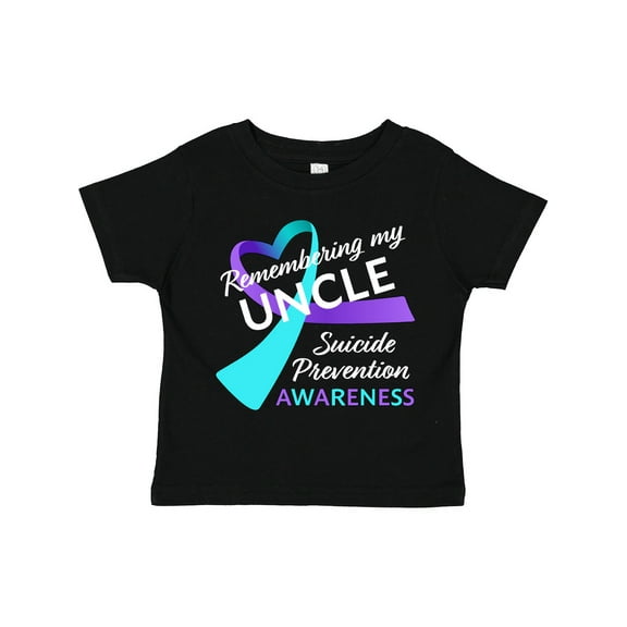 Inktastic Remembering My Uncle- Suicide Prevention Awareness Boys or Girls Toddler T-Shirt