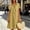 Yellow, variant on Asgosdo Dresses for Women Summer Cotton Linen Short Sleeve Solid Color Casual Cozy Going Out Midi Dress