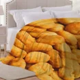 thumbnail image 5 of Manta de franela con forma de nuggets de pollo dorados, manta para aire acondicionado, el mejor regalo, manta de felpa ligera y cómoda, 5 of 5