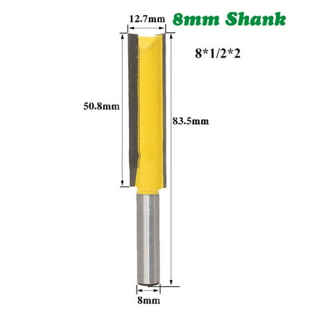 

1Pc 8mm Shank Long Cleaning Bottom Router Bit Cutter CNC Woodworking Clean Bits