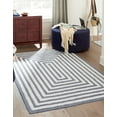 thumbnail image 3 of Sabrina Soto Casa Collection Area Rug - Toluca (4' 5" x 6' Rectangle Navy Blue/Ivory), 3 of 8