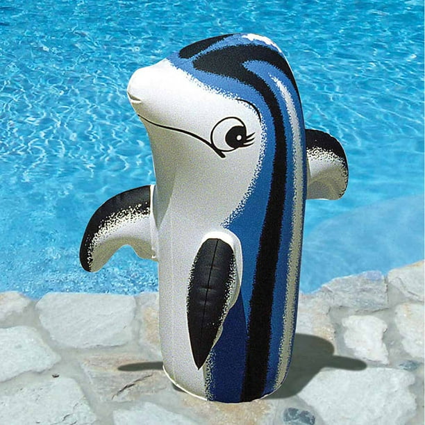 Poolmaster Vinyl Marvelous Dolphin Pool Float, Blue