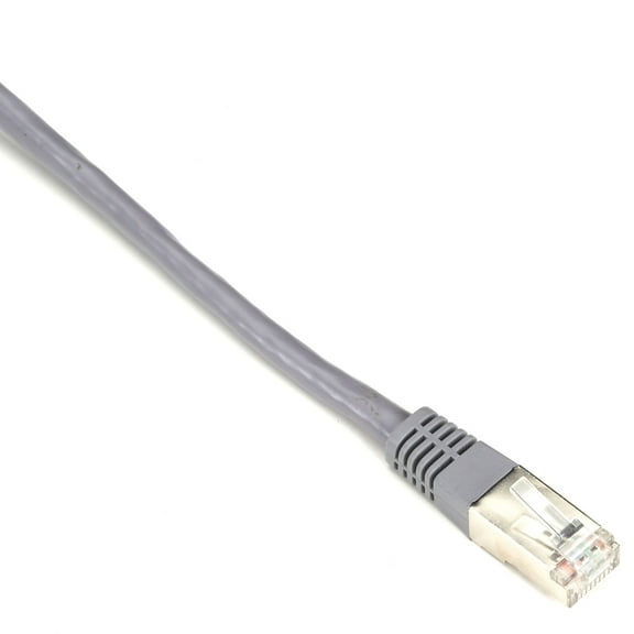 Black Box Cat.5e SSTP Network Cable - 3 ft Category 5e Network Cable for Network Device - First End: 1 x RJ-45 Male Network - Second End: 1 x RJ-45 Male Network - Patch Cable - Shielding - Gray
