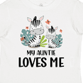 thumbnail image 4 of Inktastic Zebra My Auntie Loves Me Boys or Girls Toddler T-Shirt, 4 of 5