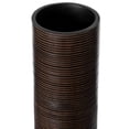 thumbnail image 6 of Uniquewise QI004190.2 31.5 x 5.25 in. Modern Tall Decorative Ribbed Cylinder Floor Vase, White & Brown - Set of 2, 6 of 7