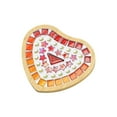 thumbnail image 2 of 4.13x3.74x0.39in Valentine's Day Crafts Mosaic Tile Set, Wooden DIY Craft Kit for Making Cup Mats and Creative Projects, 2 of 6