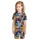 thumbnail image 5 of Balery Retro Panther Conjunto de Pijama Infantil de Manga Corta con Estampado – Ropa de Dormir de Algodón Suave-X-Large, 5 of 5