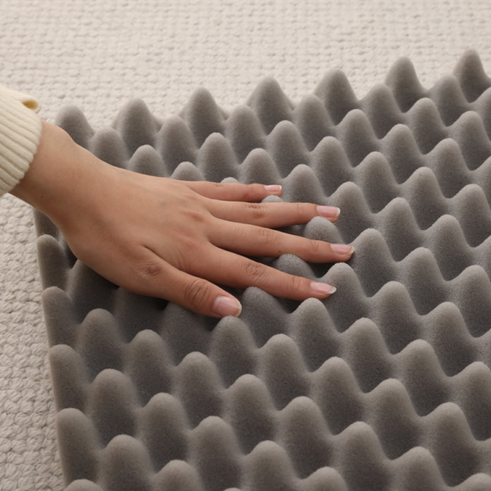 Sennaux Calming Dog Bed for Large Dogs Cats, Cozy Soft Plush Pet Bed Washable,XL,Khaki